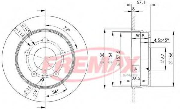 FREMAX BD0119 гальмівний диск