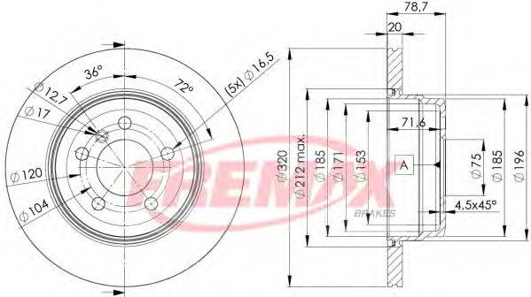 FREMAX BD1970 гальмівний диск