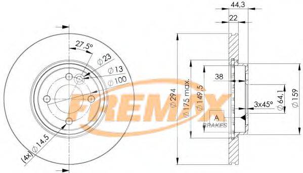 FREMAX BD2892 гальмівний диск