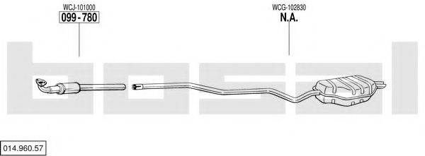 BOSAL 01496057 Система випуску ОГ