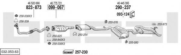 BOSAL 03205363 Система випуску ОГ