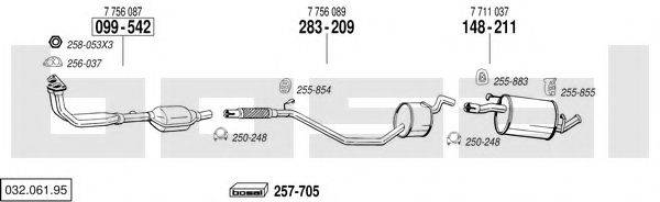 BOSAL 03206195 Система випуску ОГ