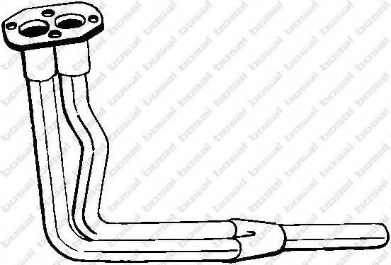 BOSAL 733941 Труба вихлопного газу