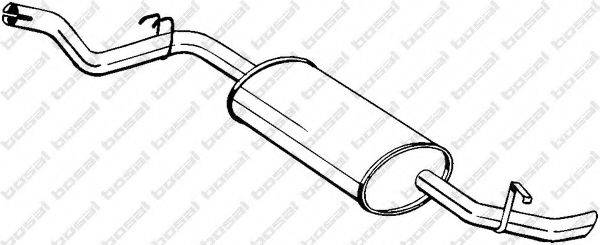 BOSAL 281135 Глушник вихлопних газів кінцевий