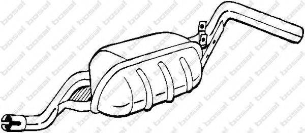 BOSAL 148107 Глушник вихлопних газів кінцевий