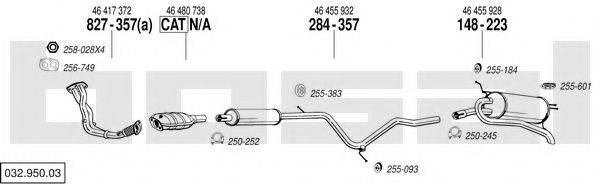 BOSAL 03295003 Система випуску ОГ