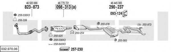 BOSAL 03297006 Система випуску ОГ