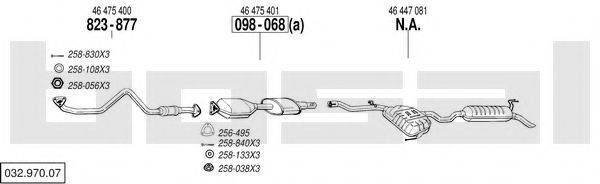 BOSAL 03297007 Система випуску ОГ