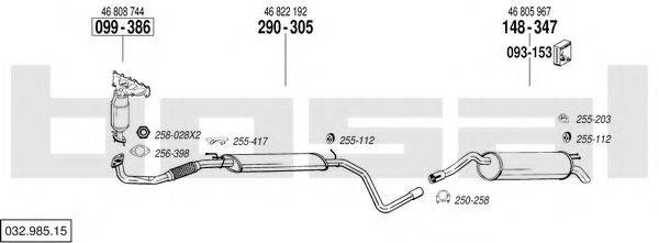 BOSAL 03298515 Система випуску ОГ