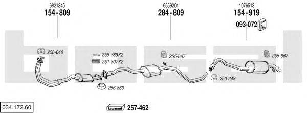 BOSAL 03417260 Система випуску ОГ