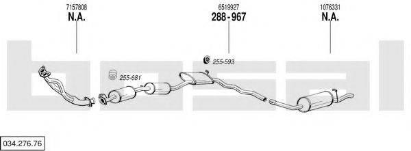 BOSAL 03427676 Система випуску ОГ