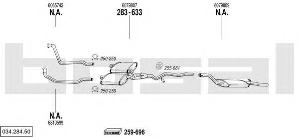 BOSAL 03428450 Система випуску ОГ