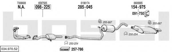 BOSAL 03497052 Система випуску ОГ