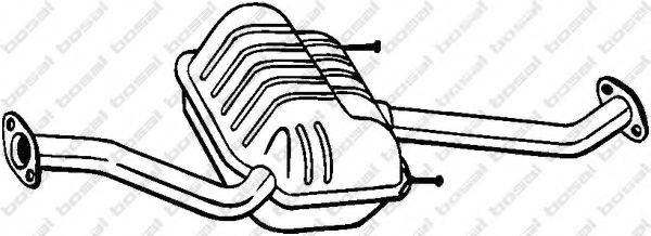 BOSAL 278687 Глушник вихлопних газів кінцевий