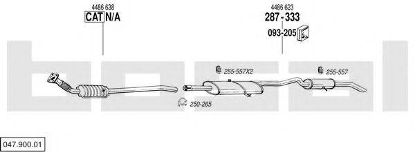 BOSAL 04790001 Система випуску ОГ