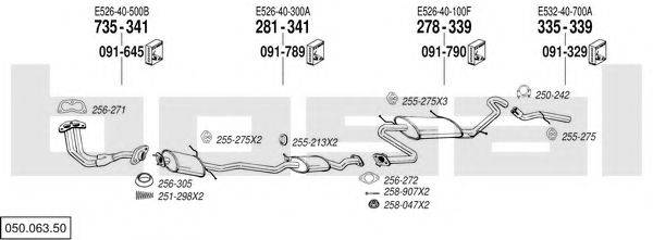 BOSAL 05006350 Система випуску ОГ