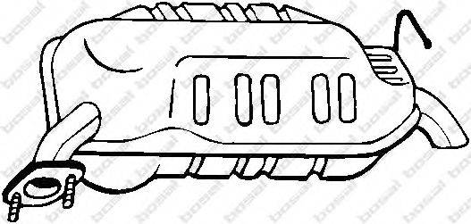 BOSAL 171635 Глушник вихлопних газів кінцевий