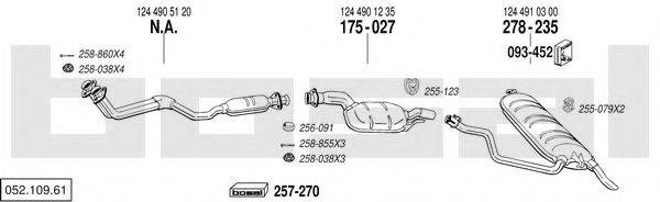 BOSAL 05210961 Система випуску ОГ