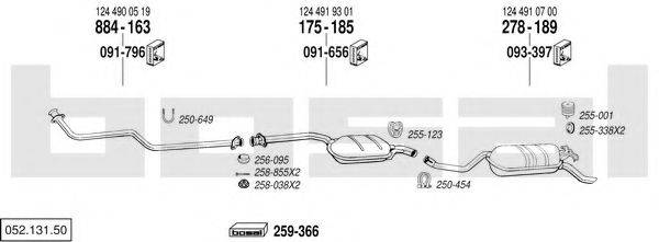 BOSAL 05213150 Система випуску ОГ