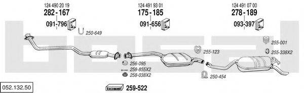 BOSAL 05213250 Система випуску ОГ