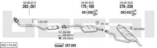 BOSAL 05217450 Система випуску ОГ