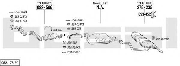 BOSAL 05217860 Система випуску ОГ