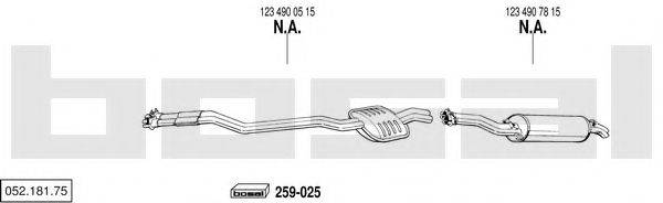 BOSAL 05218175 Система випуску ОГ