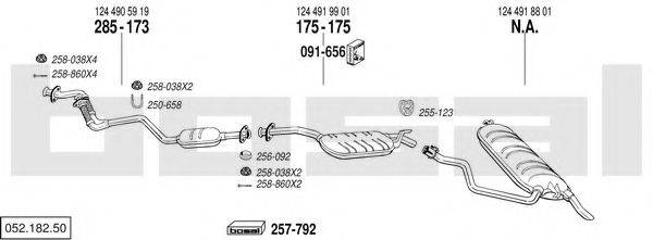 BOSAL 05218250 Система випуску ОГ