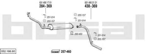 BOSAL 05218660 Система випуску ОГ