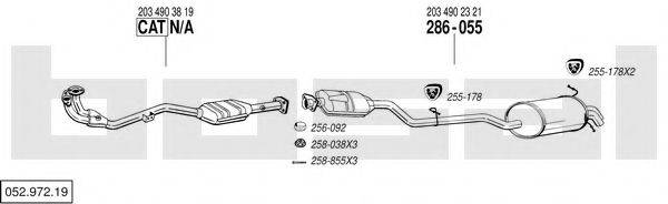 BOSAL 05297219 Система випуску ОГ