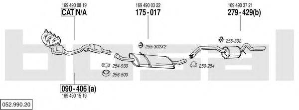 BOSAL 05299020 Система випуску ОГ