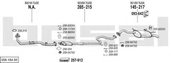 BOSAL 05818450 Система випуску ОГ