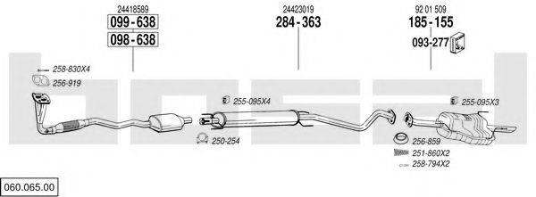 BOSAL 06006500 Система випуску ОГ