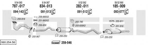 BOSAL 06025456 Система випуску ОГ