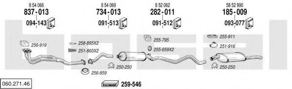 BOSAL 06027146 Система випуску ОГ