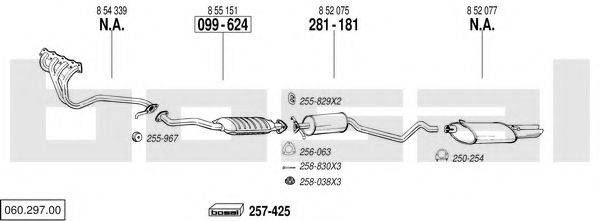 BOSAL 06029700 Система випуску ОГ