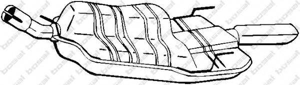 BOSAL 185271 Глушник вихлопних газів кінцевий