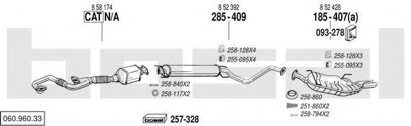 BOSAL 06096033 Система випуску ОГ