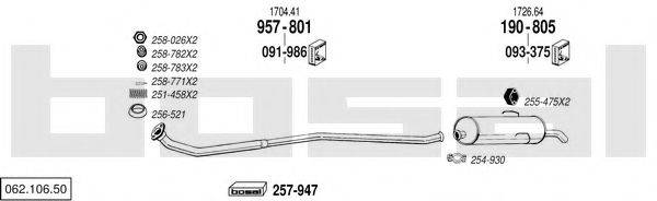 BOSAL 06210650 Система випуску ОГ