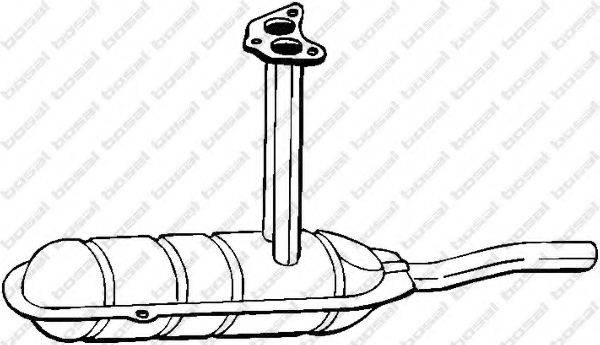 BOSAL 220645 Середній глушник вихлопних газів