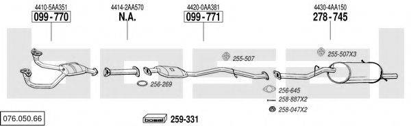 BOSAL 07605066 Система випуску ОГ