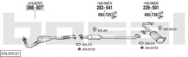 BOSAL 07697021 Система випуску ОГ