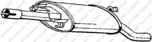 BOSAL 279653 Глушник вихлопних газів кінцевий