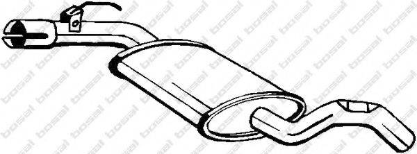 BOSAL 233861 Середній глушник вихлопних газів
