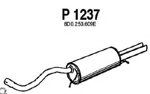 FENNO P1237 Глушник вихлопних газів кінцевий