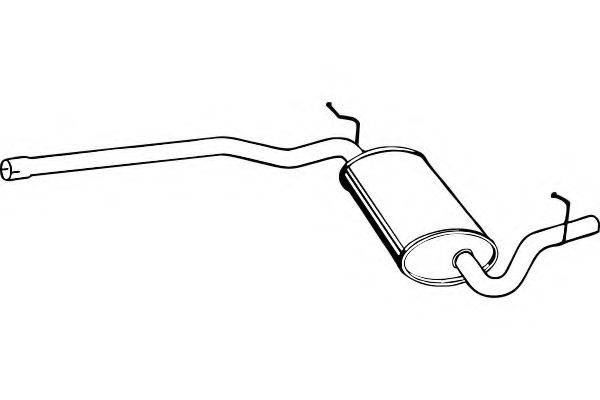 FENNO P1259 Середній глушник вихлопних газів
