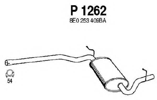 FENNO P1262 Середній глушник вихлопних газів