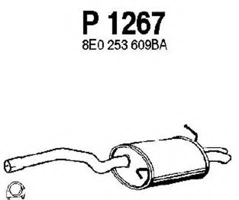 FENNO P1267 Глушник вихлопних газів кінцевий