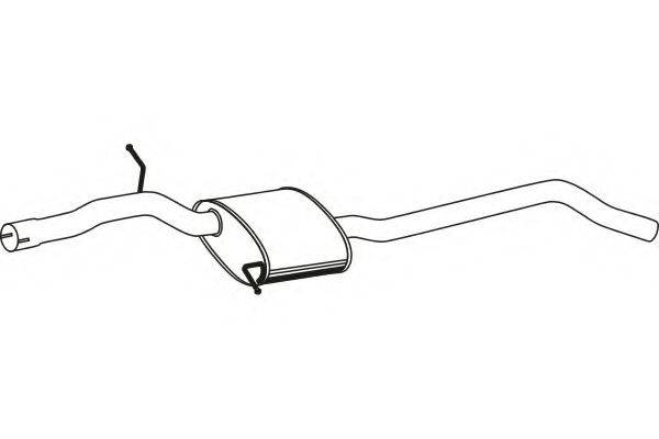 FENNO P1377 Середній глушник вихлопних газів