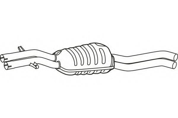 FENNO P1467 Середній глушник вихлопних газів